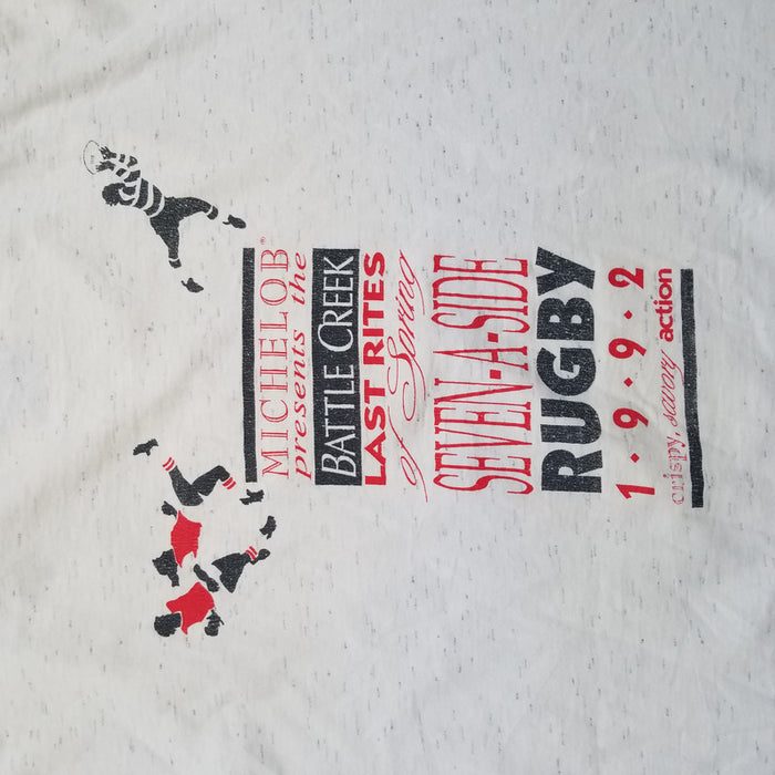 Vintage 90s Rugby Graphic tee. XL