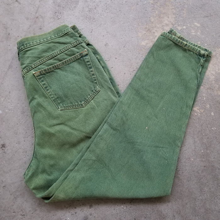 Vintage Green Venezia Jeans. 32" 