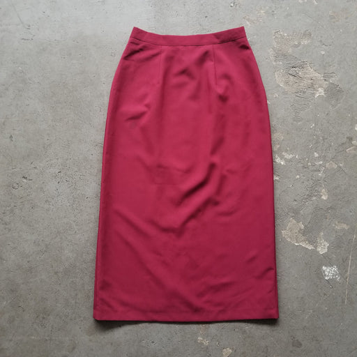 Burgundy Midi Skirt. 12 