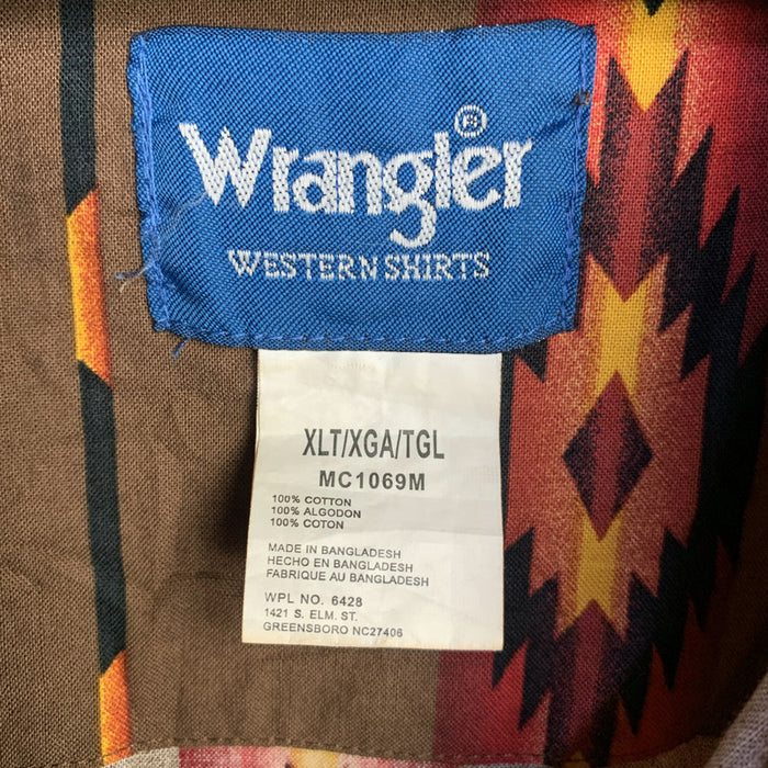 Vintage Wrangler Western Aztec Shirt. X-Large