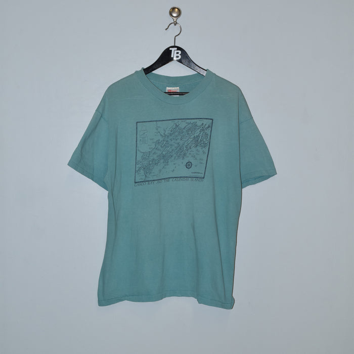 Vintage Casco Bay and the Calender Islands T-Shirt. X-Large