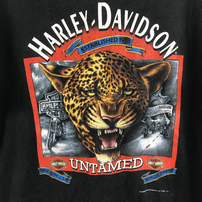 Vintage Harley Davidson 1992 3D Emblem T-Shirt. X-Large