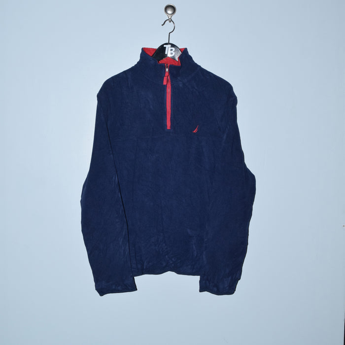 Classic Nautica Half Zip Sweater. Medium