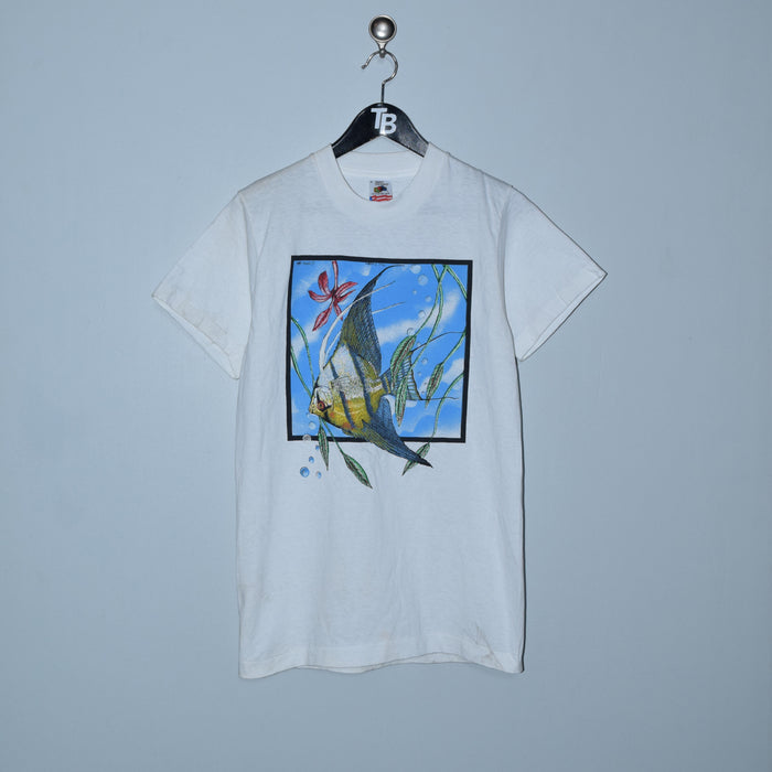 Vintage 90s Fish T-Shirt. Medium