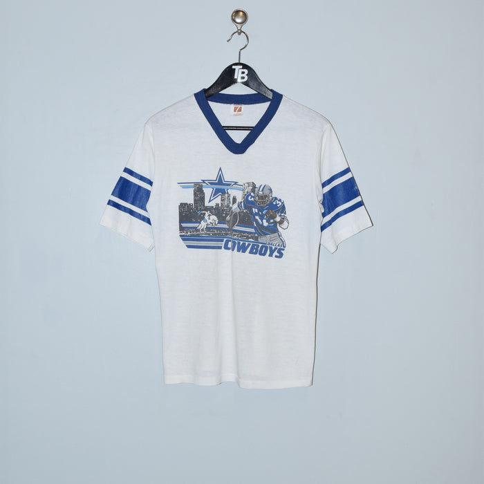 Vintage 80s Logo 7 Dallas Cowboys T-Shirt. Medium