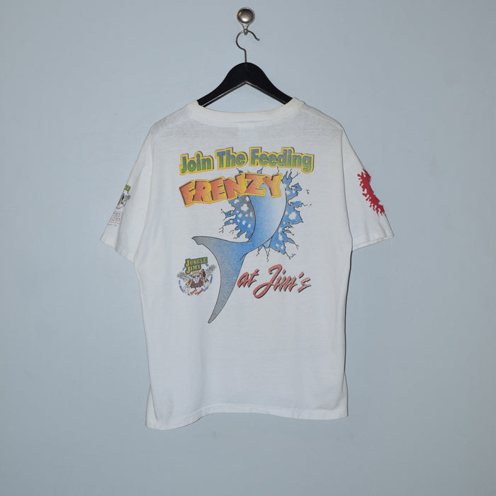Vintage Jungle Jim's Shark Attack T-Shirt. Large