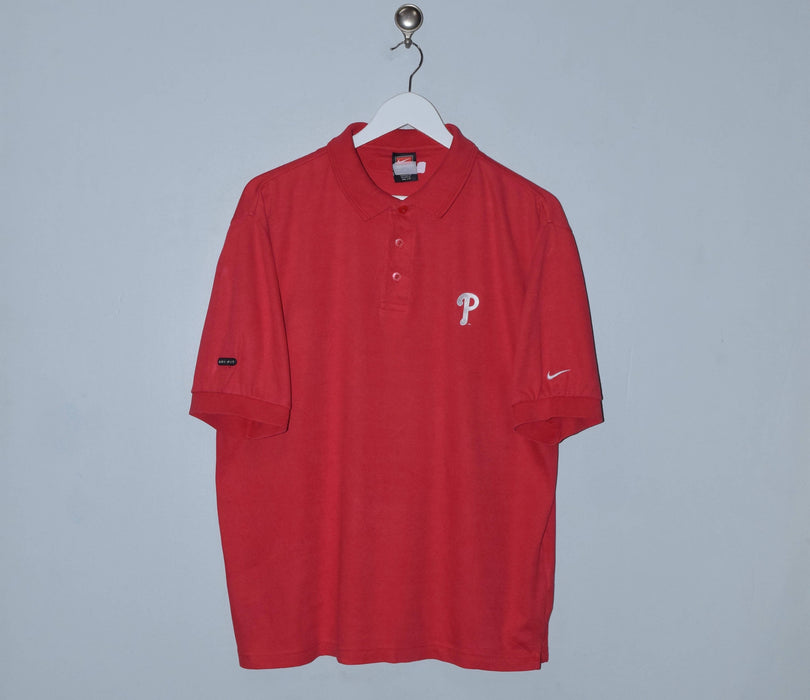 Vintage Nike Philadelphia Phillies Polo Shirt - Large