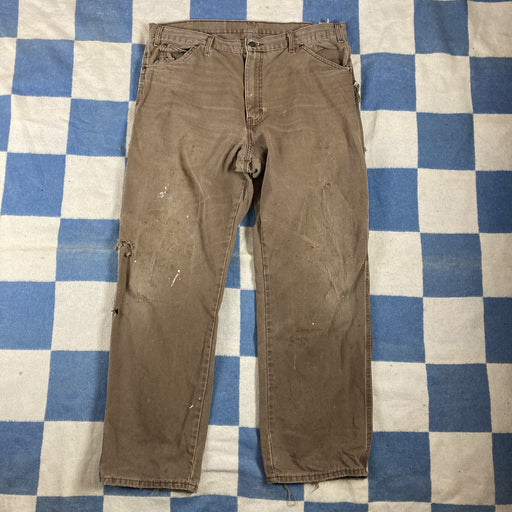 Dickies Distressed Brown Carpenter Pants. 38x31