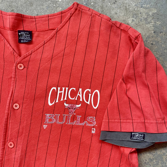 Vintage 90s Chicago Bulls Baseball Pinstripe Jersey size XL — TopBoy