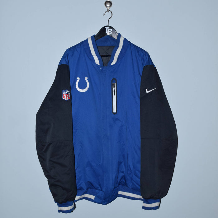 Reacondicionamiento embrague Excepcional Vintage Nike Reversible Indianapolis Colts Jacket. 2XL — TopBoy