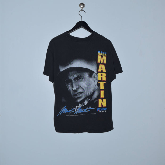 Vintage Mark Martin Distressed T-Shirt. Fits Medium
