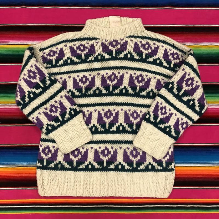 Vintage Knit Pullover. Large
