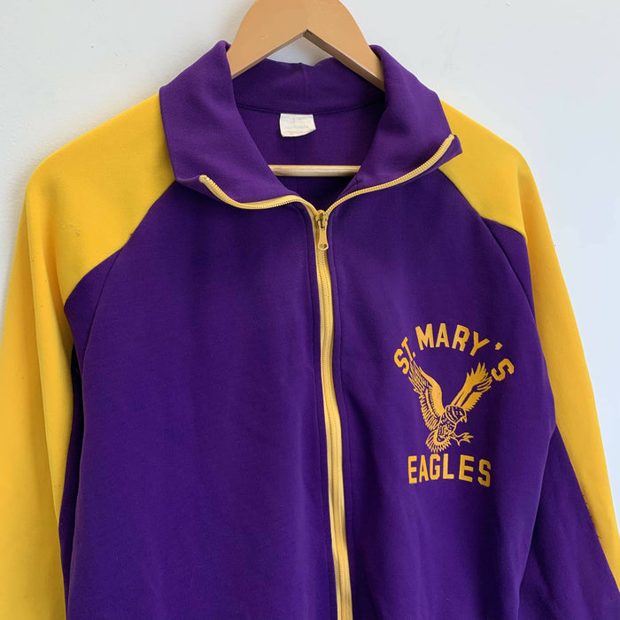 Vintage 1960s St. Mary’s Eagles Track Zip-Up