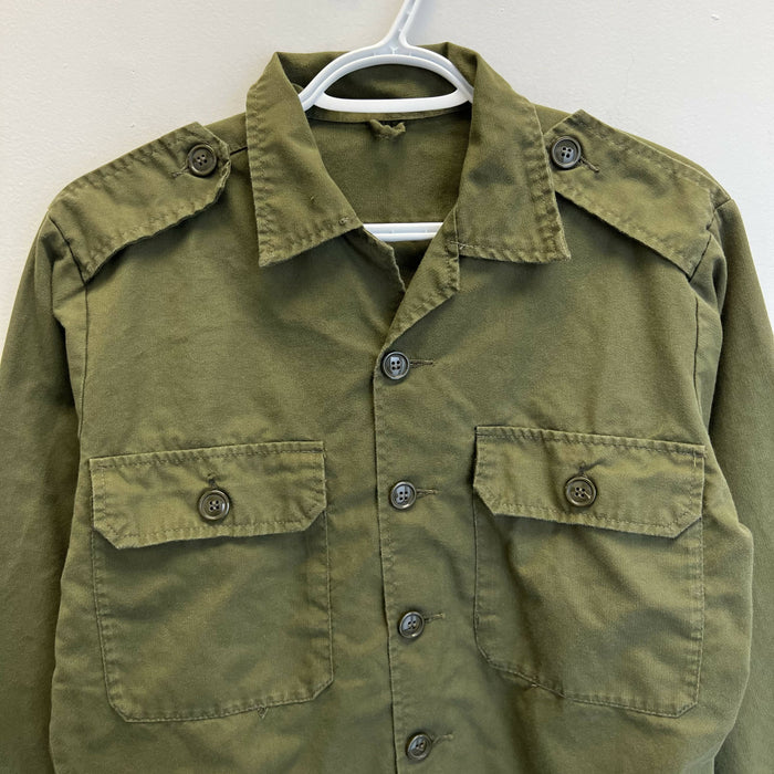 Vintage 1970s Military Grade Button-Up. Small