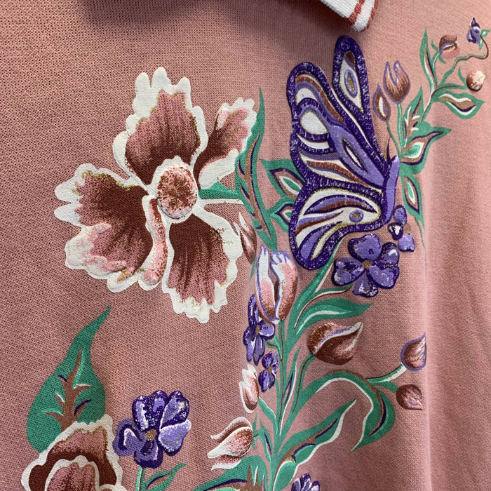 Vintage Floral Sweatshirt. Medium