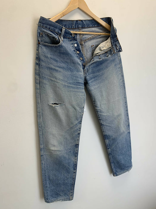 Vintage Levis 501 Big E Made in France Selvedge Jeans. 30 x 36