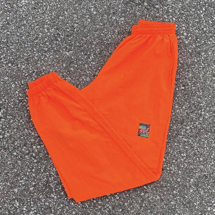 Vintage Surf Style Orange Pants - Small